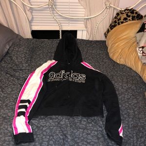 adidas hoody cropped